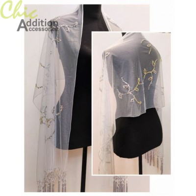 Beaded Shawl 6147-B